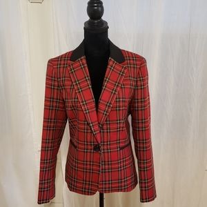 Plaid Tartan Blazer Vintage